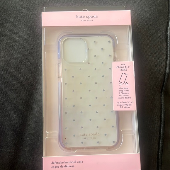 Kate Spade new York Protective Hardshell Case for iPhone 12 Pro Max - Pin Dot - Picture 1 of 3